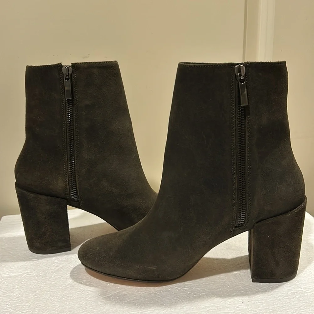 Thursday Boot Company Women's Olive Suede Ankle Boots